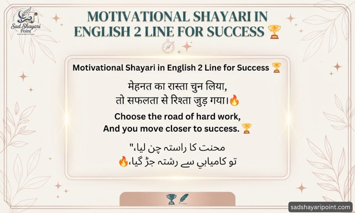Motivational Shayari in English