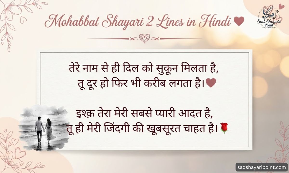 Mohabbat Shayari in Hindi