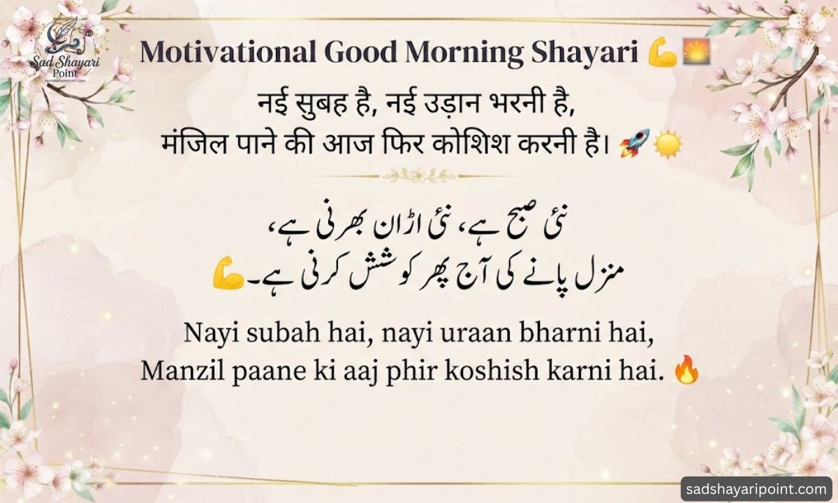 Good Morning Shayari