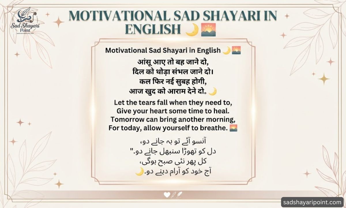Motivational Shayari in English