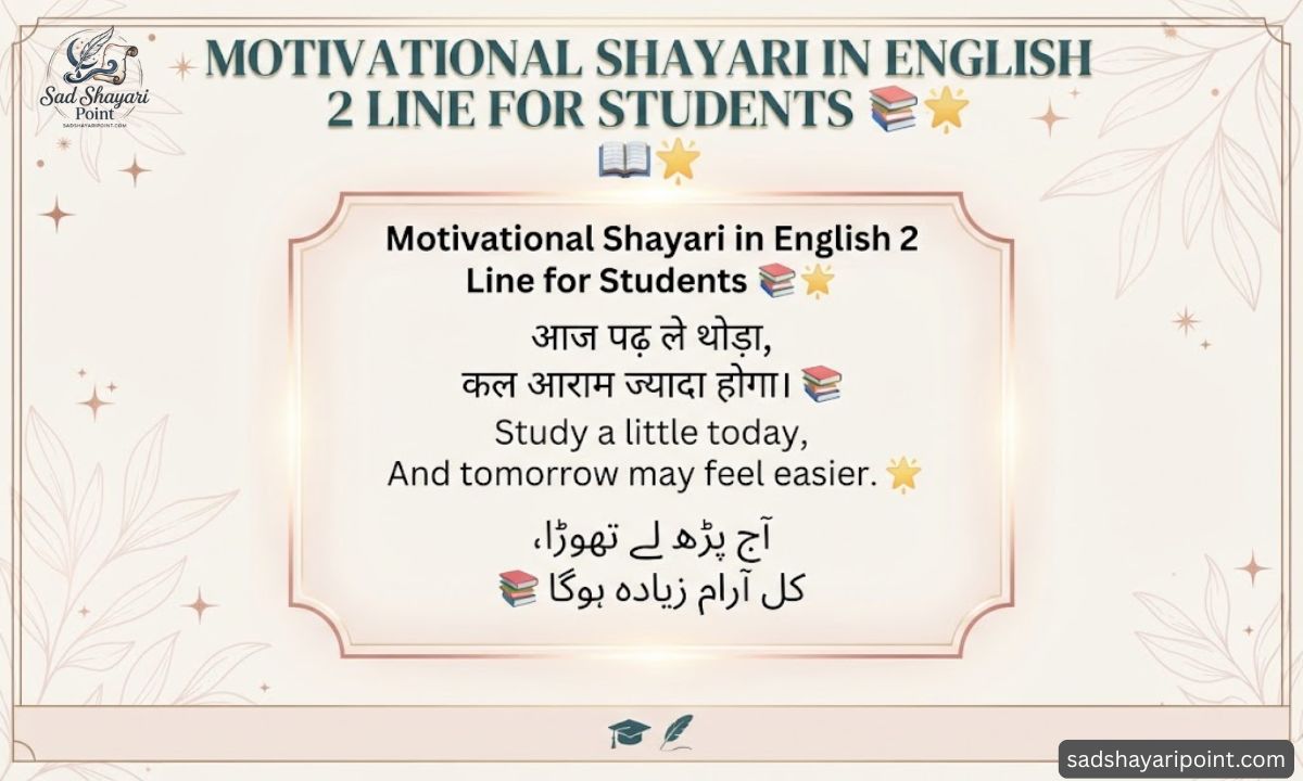 Motivational Shayari in English