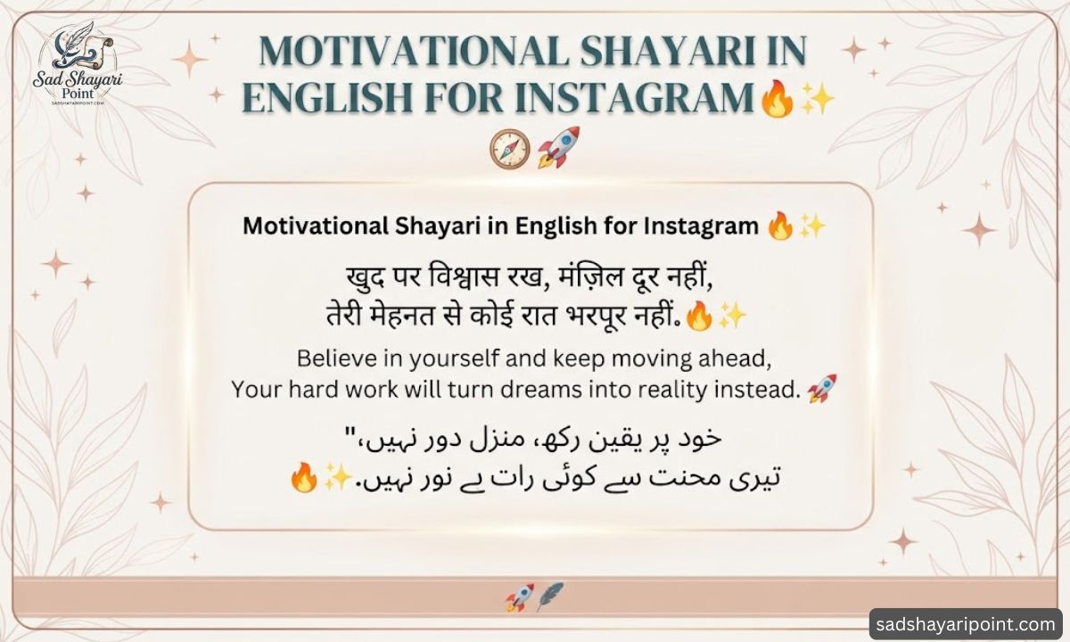 Motivational Shayari in English