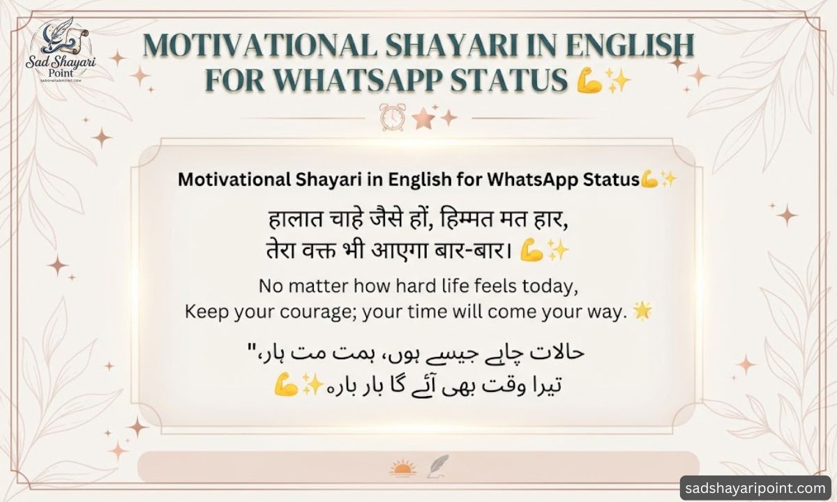 Motivational Shayari in English