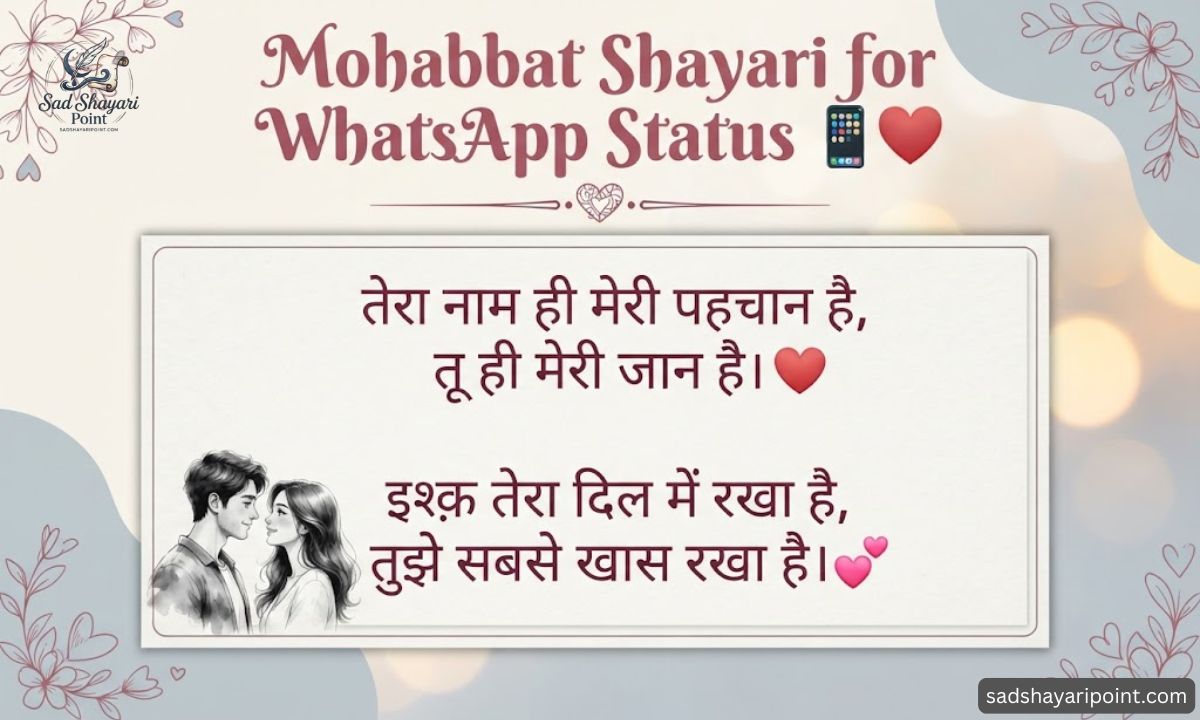 Mohabbat Shayari in Hindi