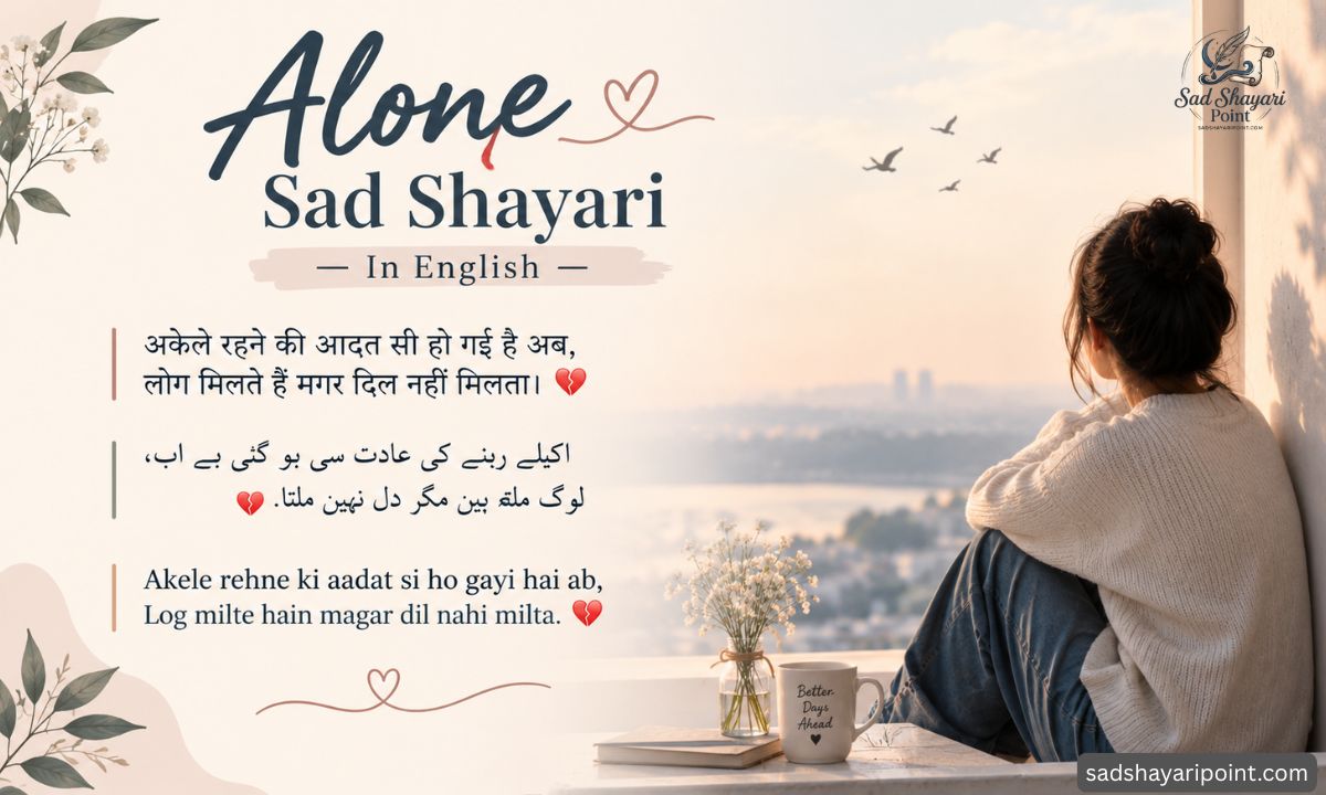 Alone Sad Shayari in English