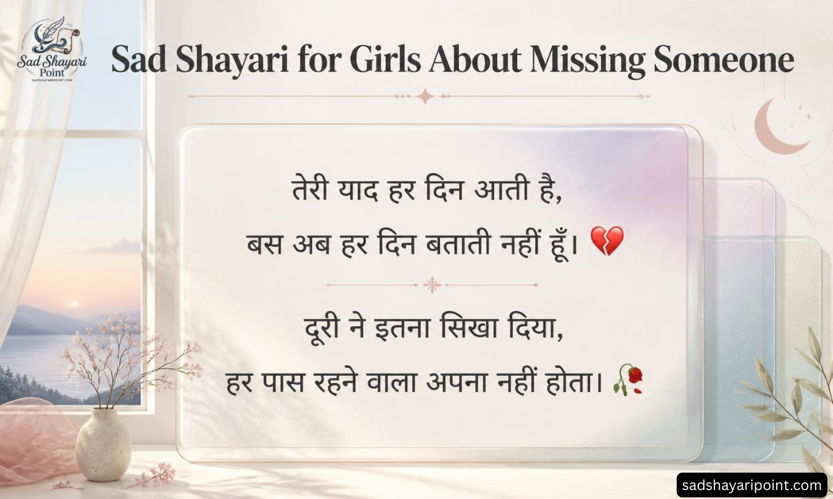 Sad Shayari for Girls in Hindi