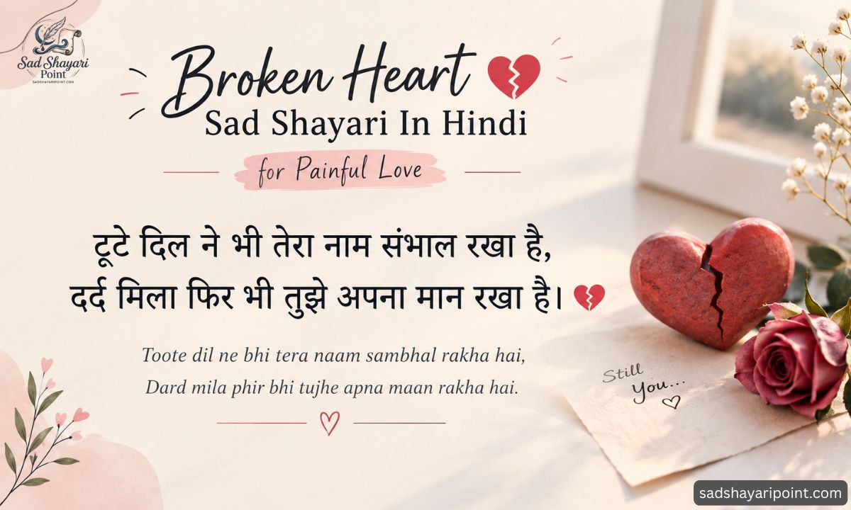 Broken Heart Sad Shayari In Hindi